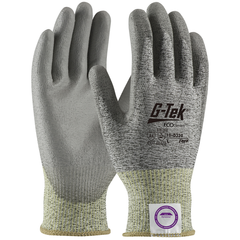 G-TEK G-Tek 19-D320/XL G-Tek 3G10 Dsm Dyneema Gray & Black Knit with Gray Polyurethane Palm Coating Medium Weight EN388 Level 4 Gloves