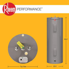HOME DEPOT PRO HOME DEPOT PRO 2487241 Rheem Professional Classic 50 Gal Tall 240-VAC 4500-Watt Electric Water Heater