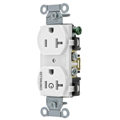 HUBBELL Hubbell BR20C1WHI Controlled 20A 125V (Back/Side Wired Duplex) Replacement MPN