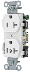 HUBBELL Hubbell BR20C1WHI Controlled 20A 125V (Back/Side Wired Duplex) Replacement MPN