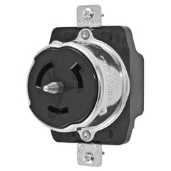 HUBBELL WIRING Hubbell CS8269 HWD Twist-Lock Black Single Standard Screw Mount Locking Receptacle