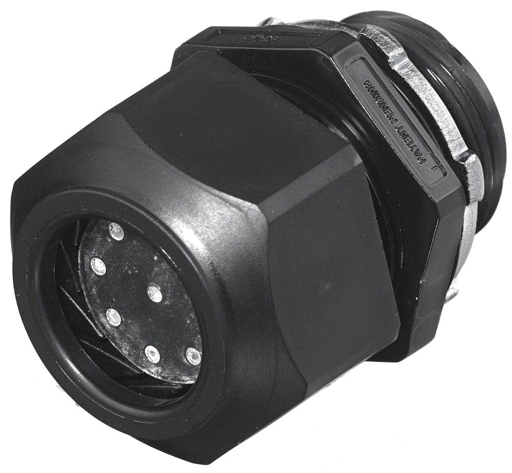 HUBBELL Hubbell SEC75B452 3/4 Inch Hub 5.2 mm Black 4-Hole Cord Grip Connector