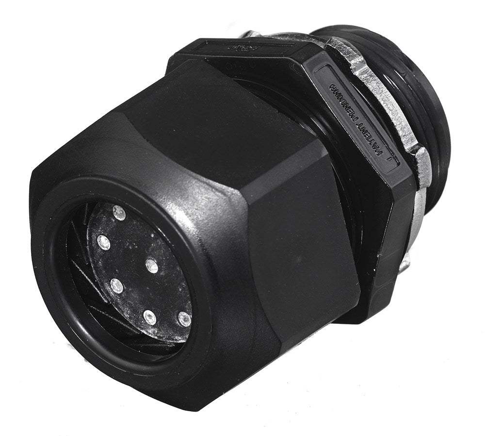 HUBBELL Hubbell SEC75B452 3/4 Inch Hub 5.2 mm Black 4-Hole Cord Grip Connector