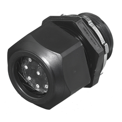 HUBBELL Hubbell SEC75B452 3/4 Inch Hub 5.2 mm Black 4-Hole Cord Grip Connector
