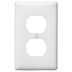HUBBELL WIRING Hubbell Wiring Device-Kellems NP8W HWD Standard Receptacle Wall Plate, 1 Gang, White