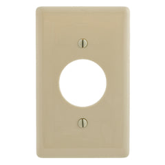 HUBBELL WIRING Hubbell Wiring Device-Kellems NP7I HWD Wall Plate, Nylon, Single-Gang, (1) 1.4 Opening, Ivory