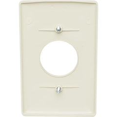 HUBBELL WIRING Hubbell Wiring Device-Kellems NP7I HWD Wall Plate, Nylon, Single-Gang, (1) 1.4 Opening, Ivory
