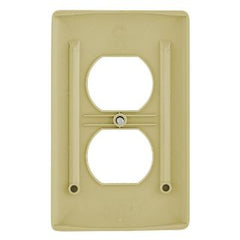 HUBBELL WIRING Hubbell Wiring Device-Kellems NP8I HWD Receptacle Wall Plate Standard 1 Gang