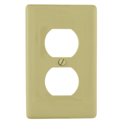 HUBBELL WIRING Hubbell Wiring Device-Kellems NP8I HWD Receptacle Wall Plate Standard 1 Gang