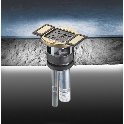 HUBBELL WIRING Hubbell Wiring Device-Kellems S1PTAVFIT 3-Piece Audio/Video Poke-Through Device