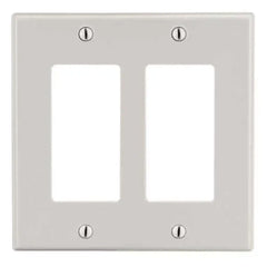 HUBBELL WIRING Hubbell Wiring Device-Kellems P262LA 2-Gang Wallplate, Decorator, Light Almond