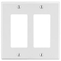 HUBBELL WIRING Hubbell PJ262W 2-Gang Decorator Wallplate Mid Size Replacement MPN