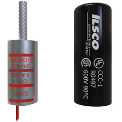 ILSCO Ilsco CPM-4 Copper Compression Pigtail Adaptor, Conductor Size 4, Tin Plated, UL, CSA