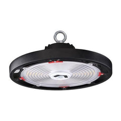 KEYSTONE TECHNOLOGIES Keystone KT-RHLED200PS-14C-8CSB-VDIM-P Round LED High Bay, 200/150/100W Lumens, Selectable CCT, Black HSG Light Fixture