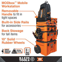 KLEIN TOOLS Klein 54812MB MODbox Tool Bag, Tote, and Backpack Component Box
