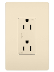 LEGRAND Legrand 885TRWRLA Decorator Weather-Resistant Duplex Receptacle 15A 125V Light Almond