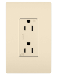LEGRAND Legrand 885TRWRLA Decorator Weather-Resistant Duplex Receptacle 15A 125V Light Almond