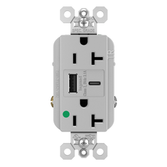 LEGRAND Legrand TR20HUSBACGRY P&S TR20HUSBACGRY 20A 125V DUP HGTR