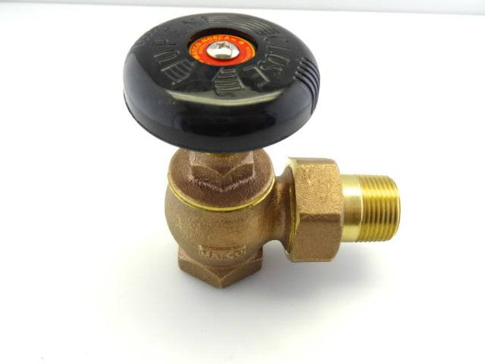 MATCO-NORCA MATCO-NORCA BARVY-0750 3/4 Brass Steam Angle Radiator Valve