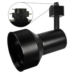 NORA LIGHTING Nora Lighting NTH-104B/A Continental Step Cylinder Track Fixture - Black