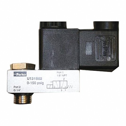 PARKER PARKER U131B02NDAF Air Pilot Valve 120/110VAC 1/4 NPT
