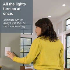 LEGRAND Pass & Seymour RHL153PW Radiant LED Advanced 150W Single Pole 3-Way Dimmer
