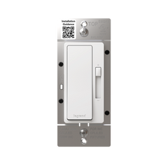 LEGRAND Pass & Seymour RHL153PW Radiant LED Advanced 150W Single Pole 3-Way Dimmer