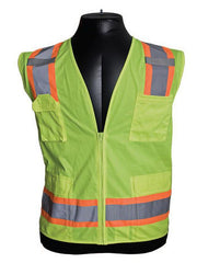 PIP PIP 302-0500-ORG/2X Hi-Vis Orange Zipper 11 Pockets 2X Large Vests