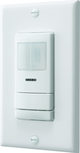 SENSORSWITCH Sensor Switch WSX PDT D WH Wallstation Wall Switch Sensor, 120 to 277 VAC, Passive Infrared/Microphonics Dual Technology Sensor, 20 ft Coverage, 180 deg