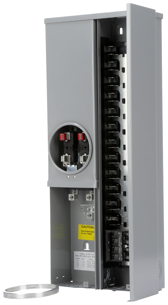 SIEMENS Siemens MC2442B1200ESV 200 Amp 24-Space 42-Circuit OH/UG 5-Jaw Ring No Bypass Meter Main Solar Ready Meter Center