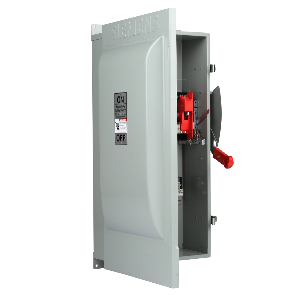SIEMENS Siemens HF364J 480/600 VAC 250/600 VDC 200 Amp 3-Pole 3-Wire NEMA 12 Heavy Duty Fusible Safety Switch