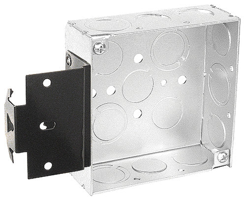 SOUTHWIRE Southwire 52151-MS Garvin 4-Inch Square Junction Box with Metal Stud Bracket
