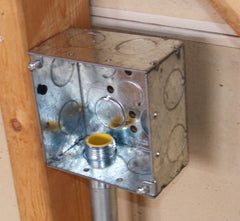 SOUTHWIRE Southwire 52171-3/4 Junction Box 4 Square Galvanized Steel