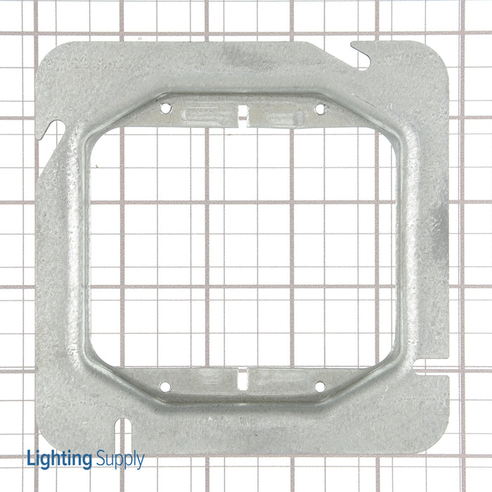 SOUTHWIRE Southwire 72C17 Device Ring, 2-Gang, Square, Steel, Galvanized