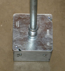 SOUTHWIRE Southwire 52C6 Garvin 4-Inch Square Flat Cover with 1/2-Inch Knockout