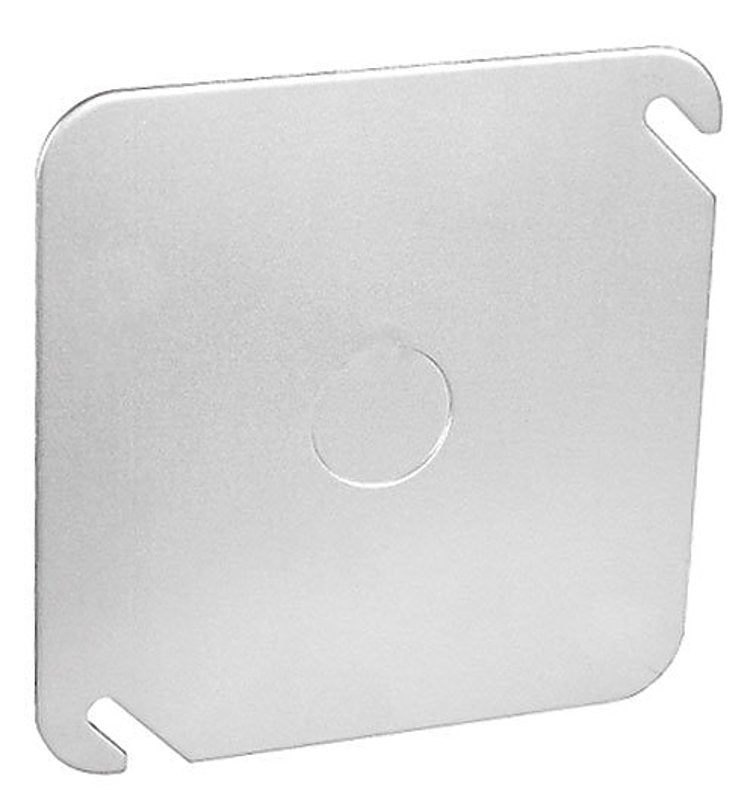 SOUTHWIRE Southwire 52C6 Garvin 4-Inch Square Flat Cover with 1/2-Inch Knockout
