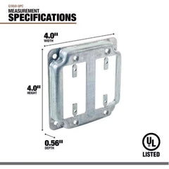 SOUTHWIRE Southwire G1950 4-Inch Square Industrial Surface Cover