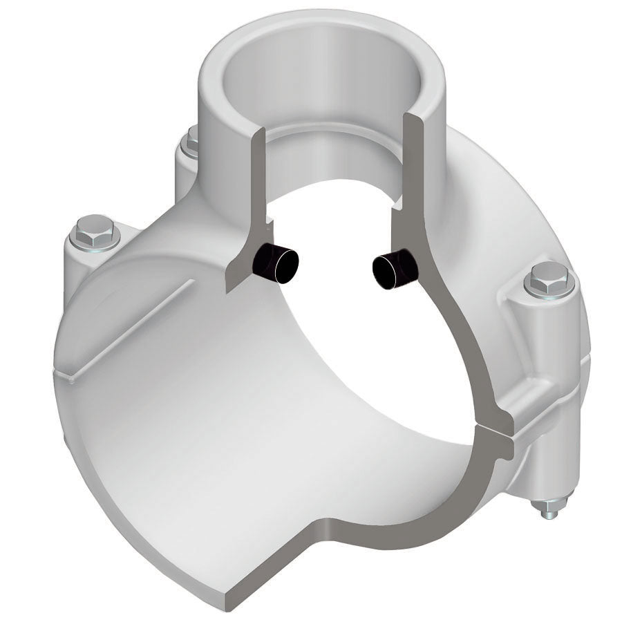 SPEARS SPEARS 1061996 4 x 1 Inch PVC Clamp Saddle