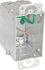 SOUTHWIRE Southwire G603-R Switch Box, 1-Gang, Steel, Galvanized