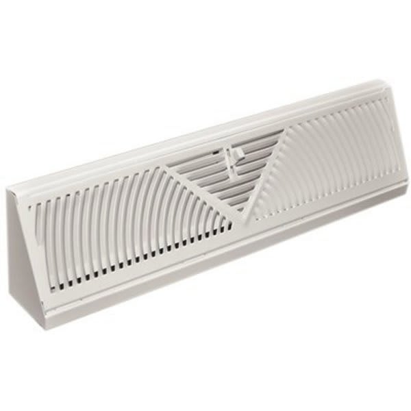 TRUAIRE TRUAIRE 118SW White Sunburst Face Baseboard Supply Diffuser