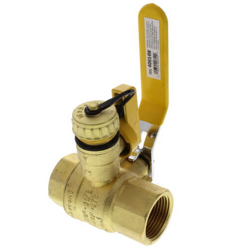 WEBSTONE WEBSTONE H-40614W Pro-Pal Full Port Forged Brass Ball Valve with Hi-Flow Hose Drain