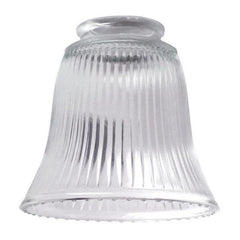 WESTINGHOUSE Westinghouse 8125800 Clear Ribbed Glass Bell Shade