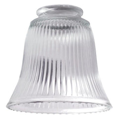 WESTINGHOUSE Westinghouse 8125800 Clear Ribbed Glass Bell Shade