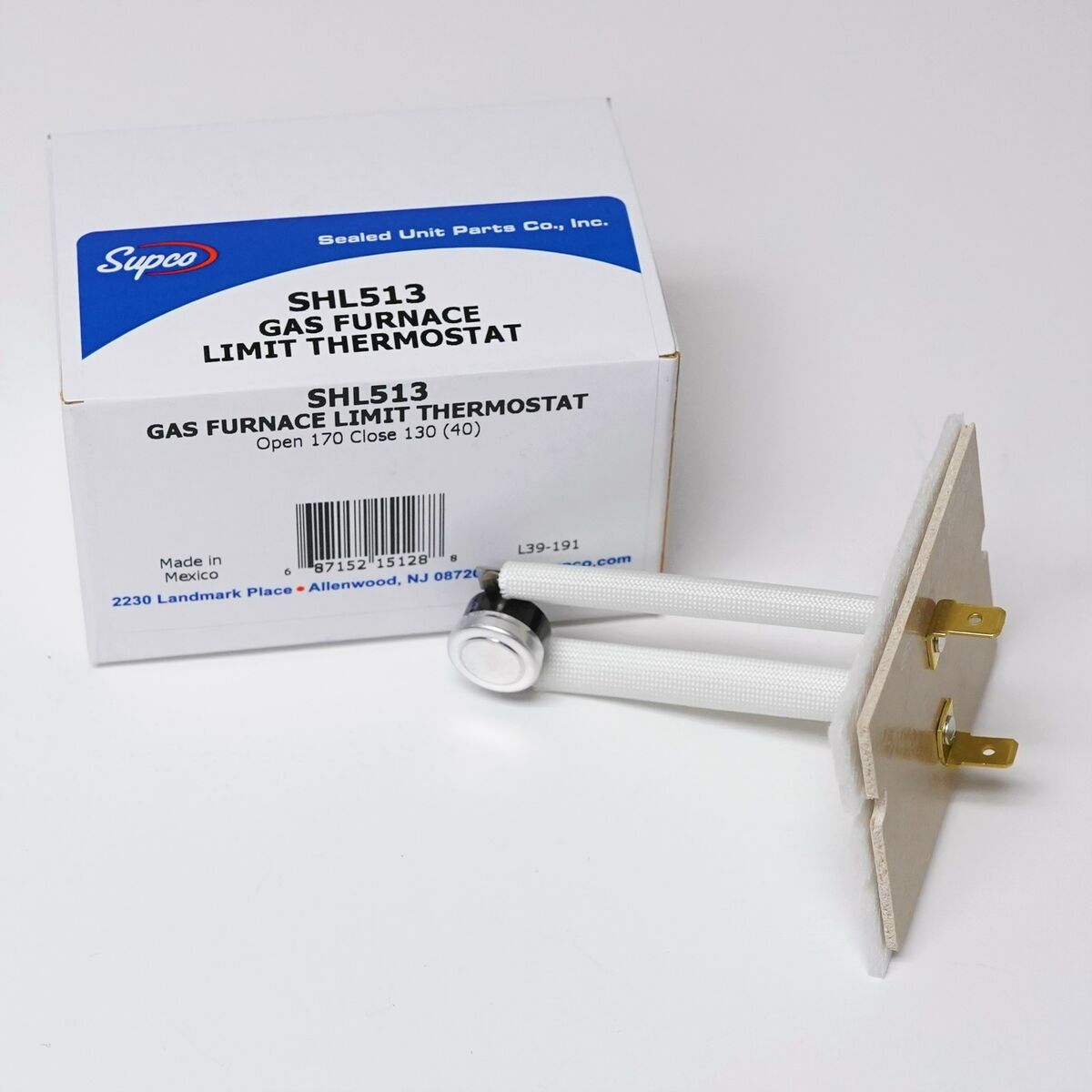 WHITE-RODGERS WHITE-RODGERS SHL513 Therm-O-Disc SHL Plenum Thermostat