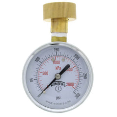 WINTERS INSTRUMENTS Winters Instruments PETW217 2-1/2 PET Economy Water Test Pressure Gauge 0-300 PSI