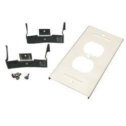 LEGRAND Wiremold V3046BE Steel Duplex Receptacle Cover 3000 Series