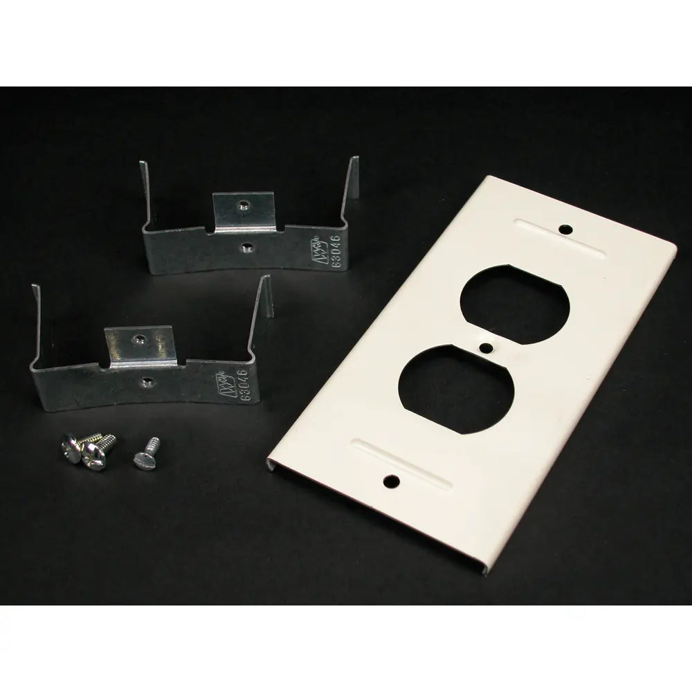 LEGRAND Wiremold V3046BE Steel Duplex Receptacle Cover 3000 Series