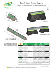 ZSI-FOSTER ZSI-FOSTER CBN1S-PG Cush-A-Block Roof Block Support with Metal Channel