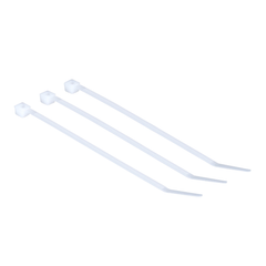 3M 3M 7000031849 Miniature Standard Cable Tie, 18 lb, 4 in x 0.1 in, Nylon 6/6