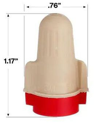 3M 3M 7010401052 T/R+JUG Tan/Red Performance Plus Wire Connector Jug of 750